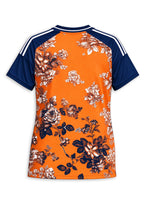 Women's Denver Broncos Floral V-Neck T Shirt