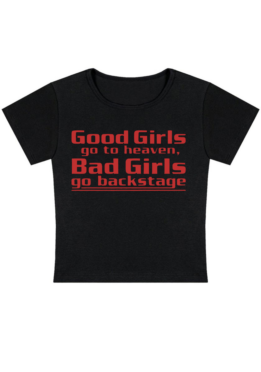 Good Girls Go To Heaven Y2K Baby Tee