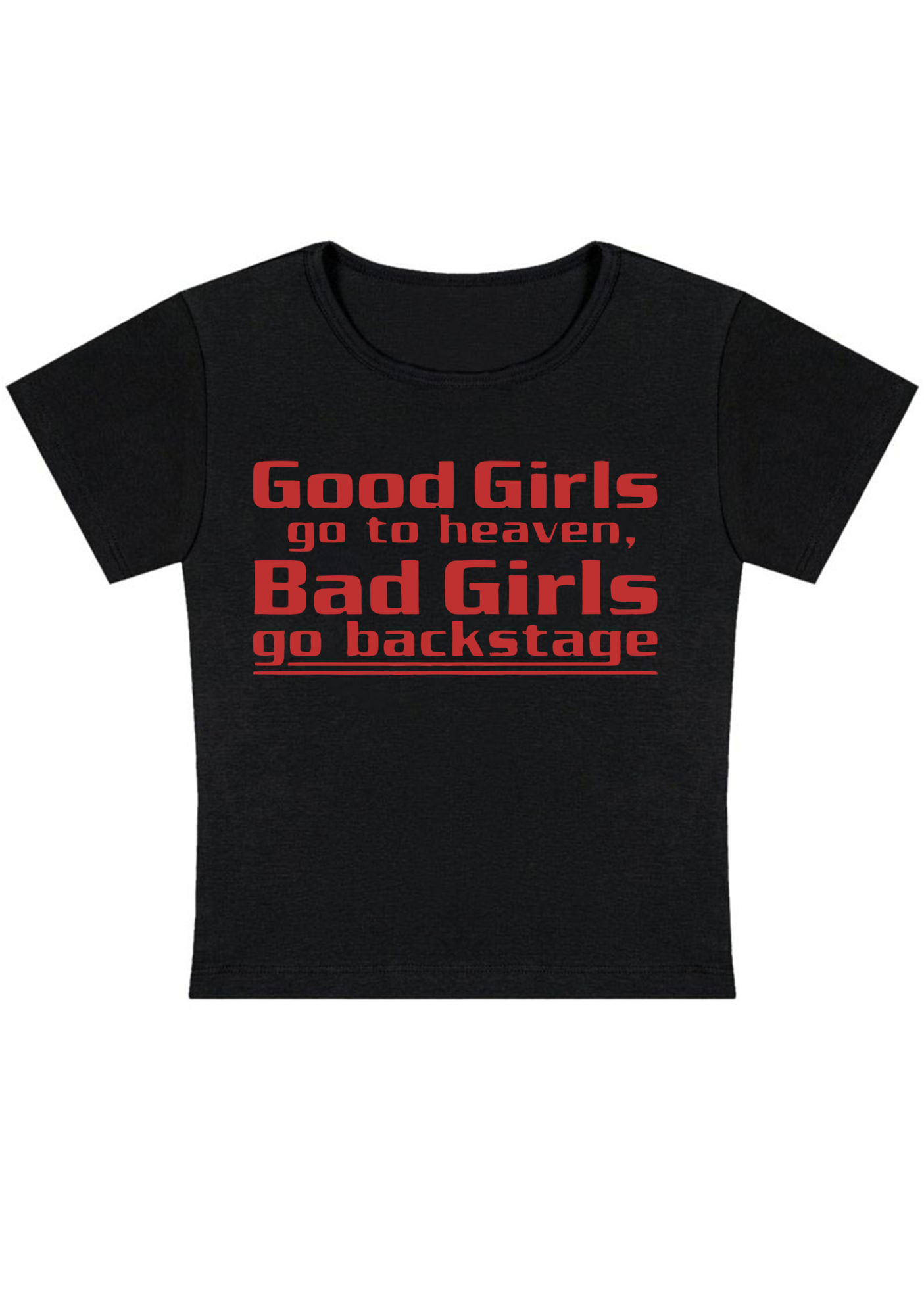 Good Girls Go To Heaven Y2K Baby Tee