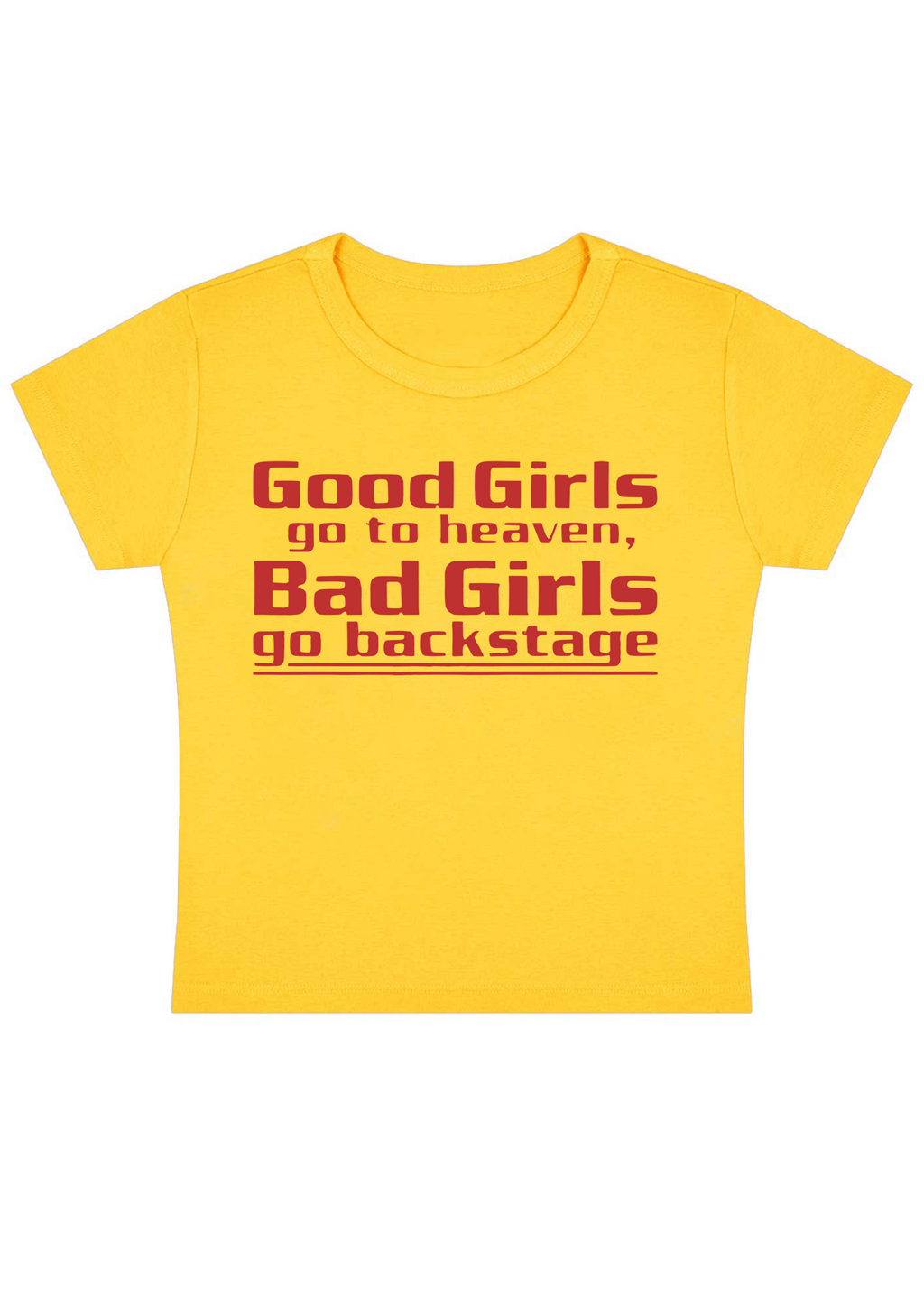 Good Girls Go To Heaven Y2K Baby Tee