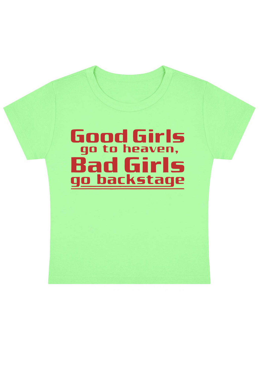 Good Girls Go To Heaven Y2K Baby Tee