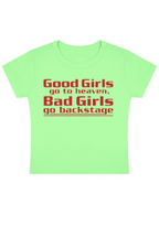 Good Girls Go To Heaven Y2K Baby Tee
