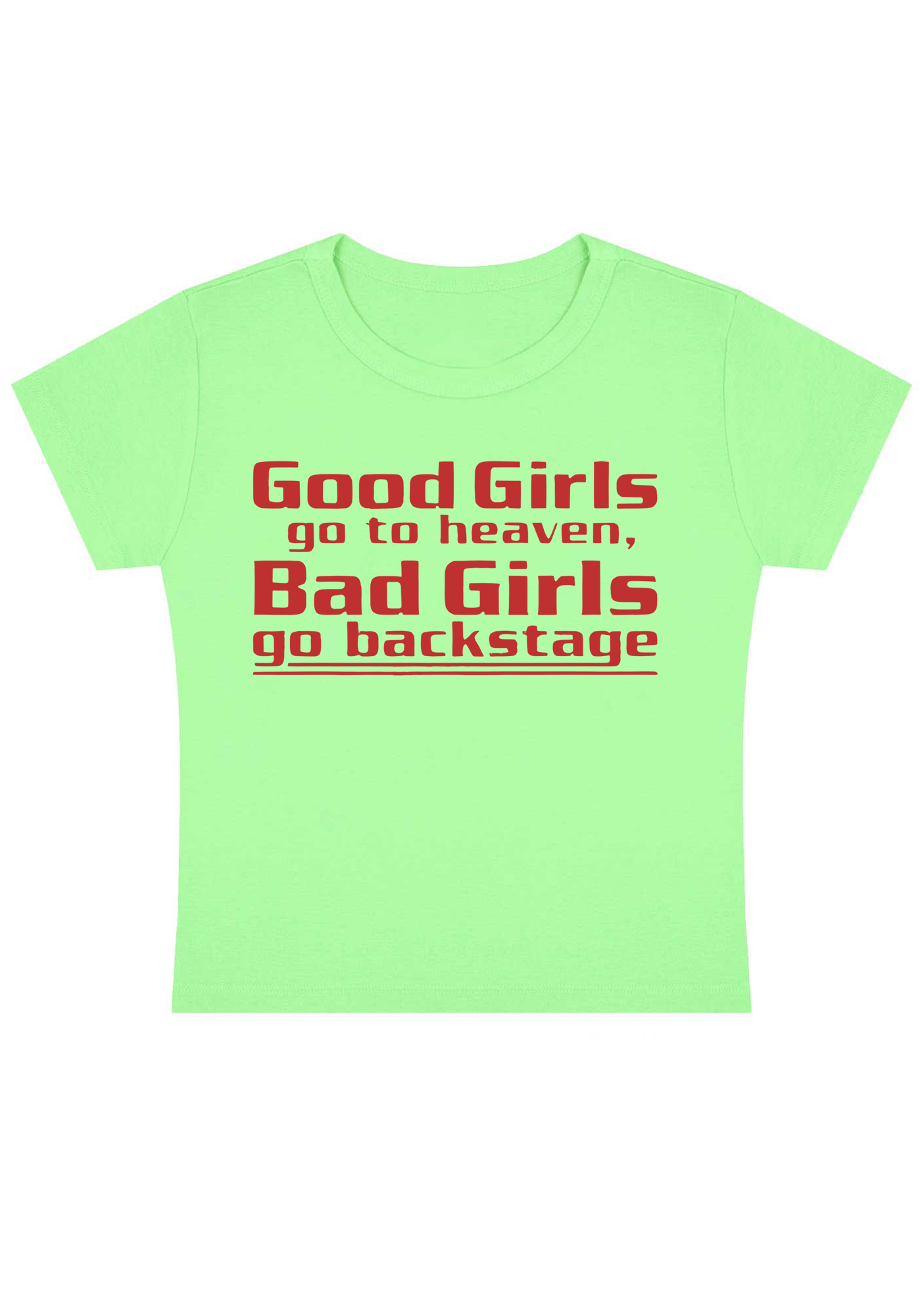 Good Girls Go To Heaven Y2K Baby Tee