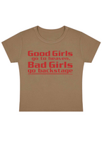 Good Girls Go To Heaven Y2K Baby Tee