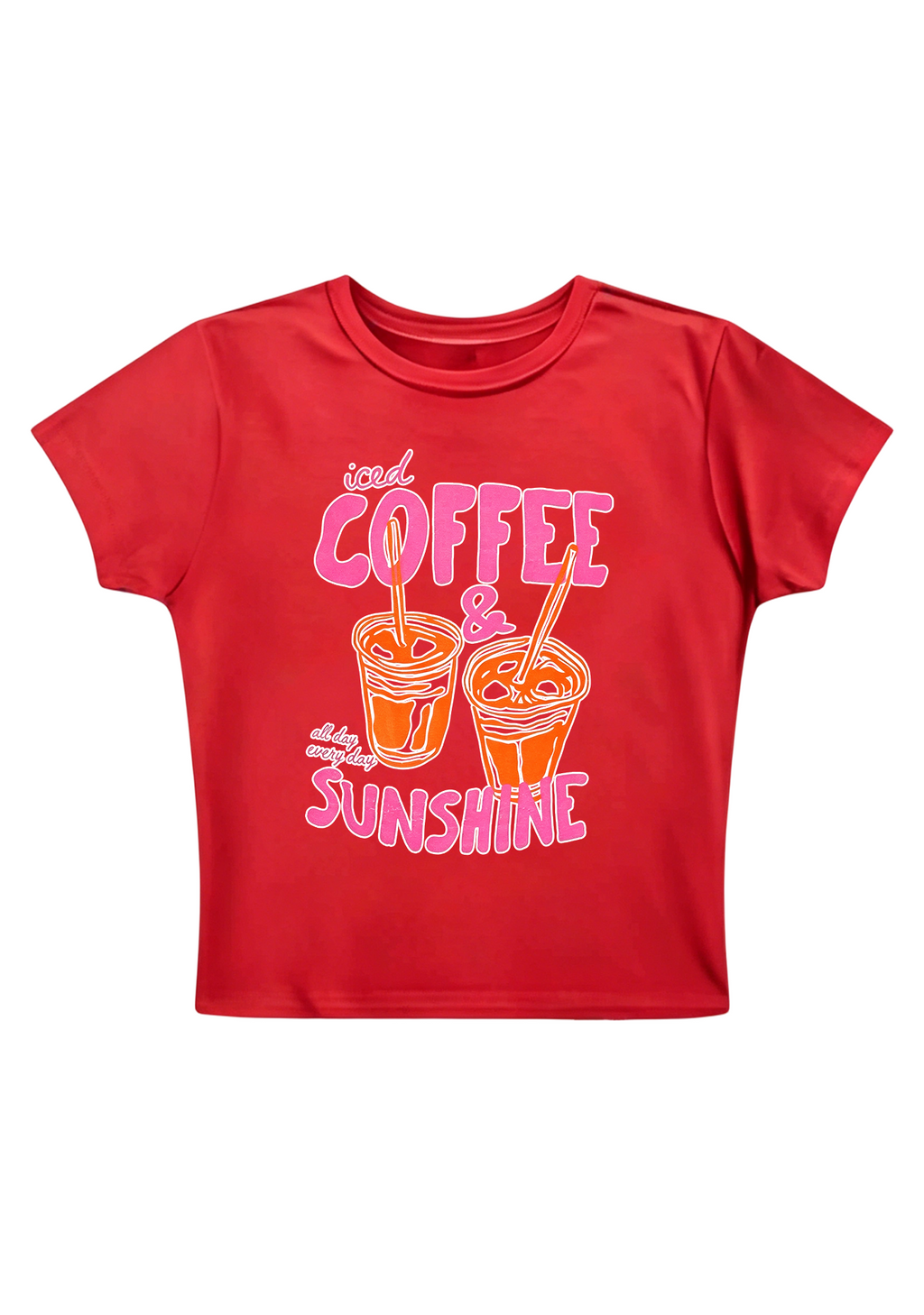 All Day Every Day Y2K Baby Tee