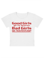 Good Girls Go To Heaven Y2K Baby Tee