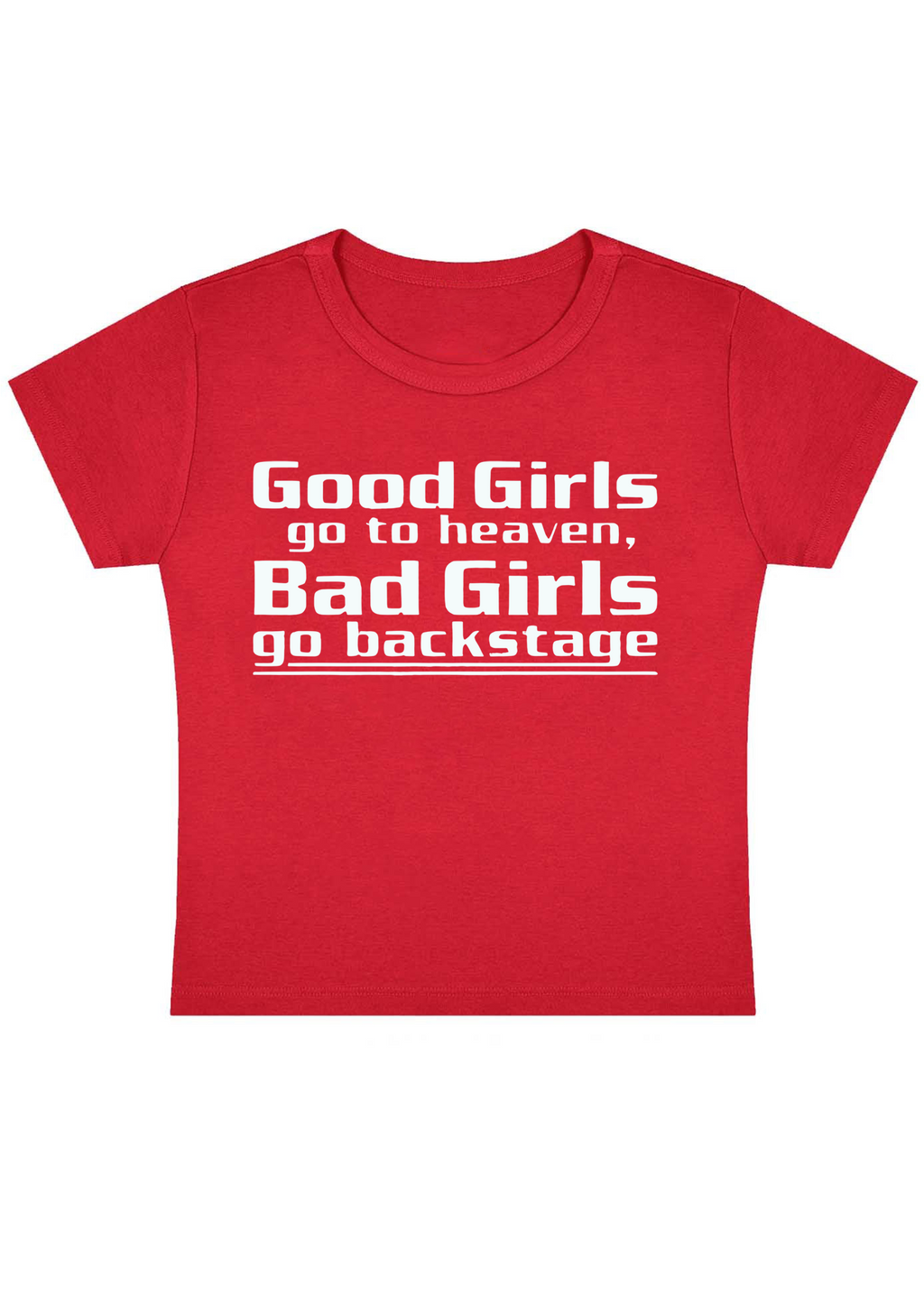 Good Girls Go To Heaven Y2K Baby Tee