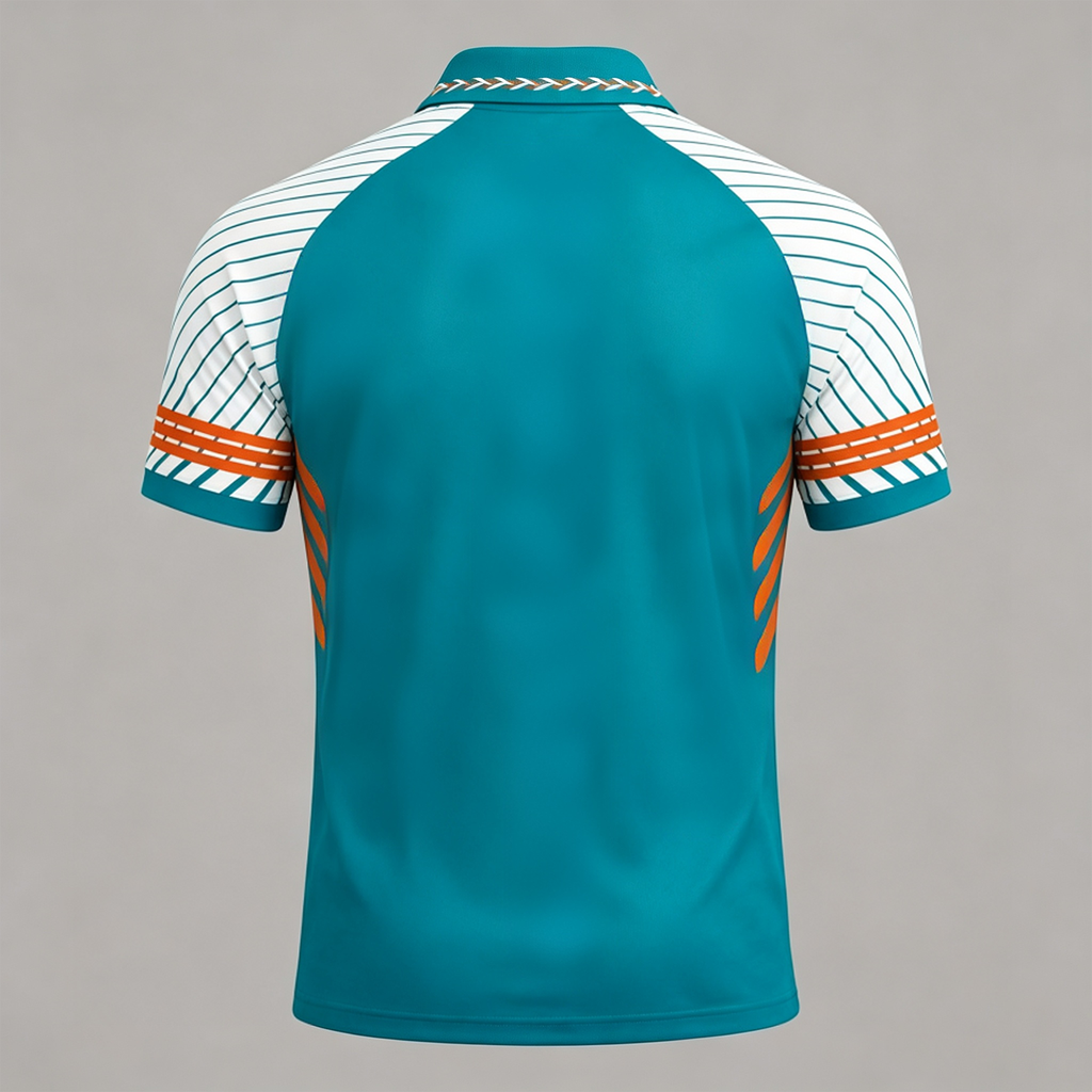 Miami Dolphins Graphic Raglan Polo Shirt