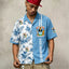 Coventry City Light‑Blue Half‑Split Hawaiian Shirt For Fan