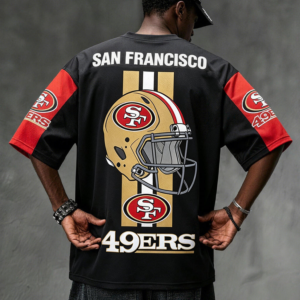 San Francisco 49ers Football Helmet Jersey Shirts