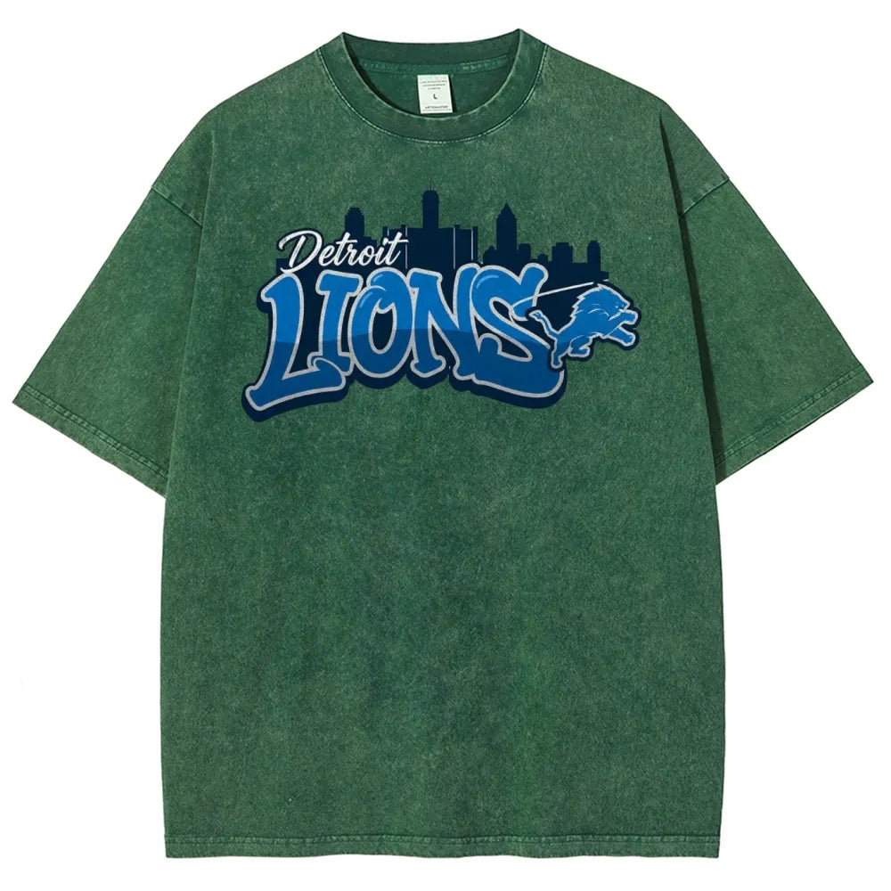 Detroit Lions Unisex Vintage Washed T-shirt