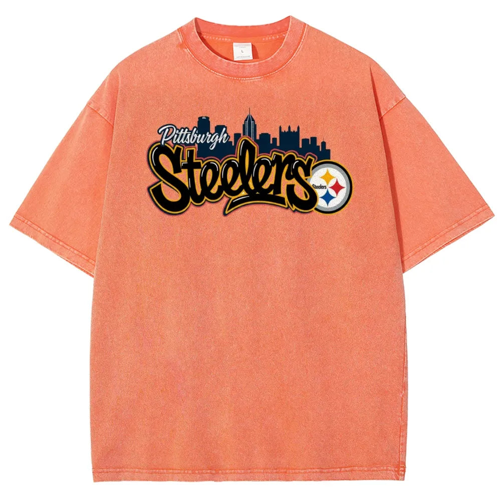 Pittsburgh Steelers Unisex Vintage Washed T-shirt