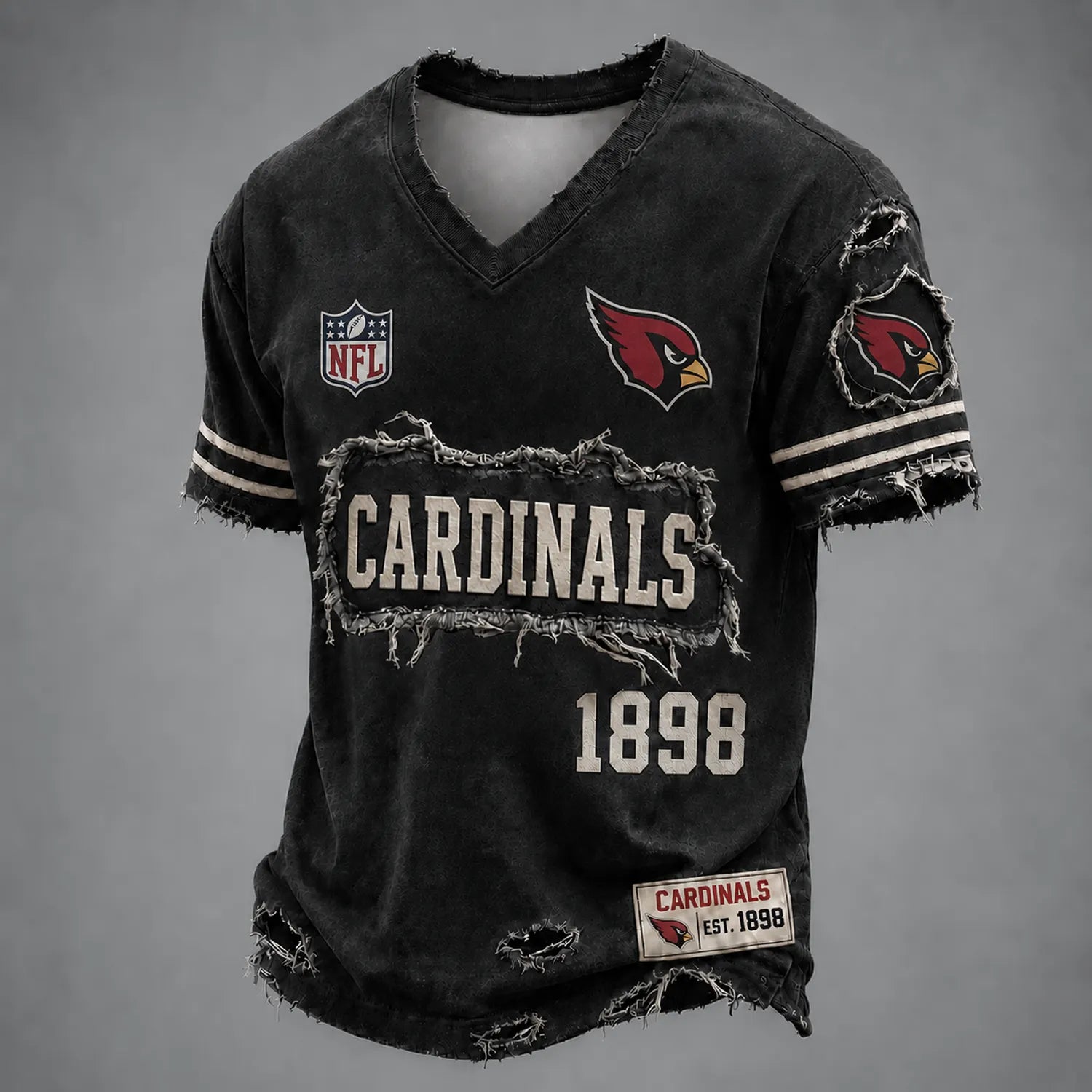 ARI x NFL LUXURY V-Neck T-Shirt 3005 DatND DVT Secondary image