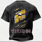 Minnesota Vikings Printed Unisex 100% Pure Cotton 100% pure cotton Washed T-Shirt