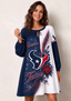 Women's Houston Texans Long Sleeve Game Day Mini Dress