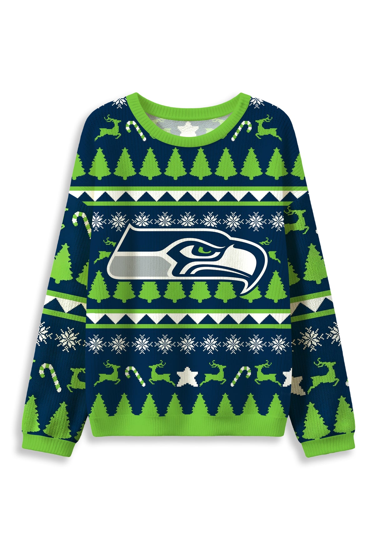 Seattle Seahawks Ugly Christmas Football Fan Sweatshirt