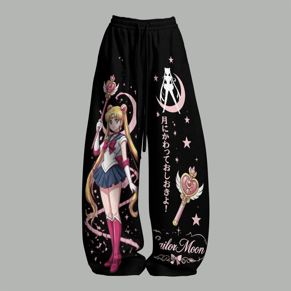 Animescollection Sailor Moon Women T-Shirt  & Elasticated Trousers Two-Piece Set