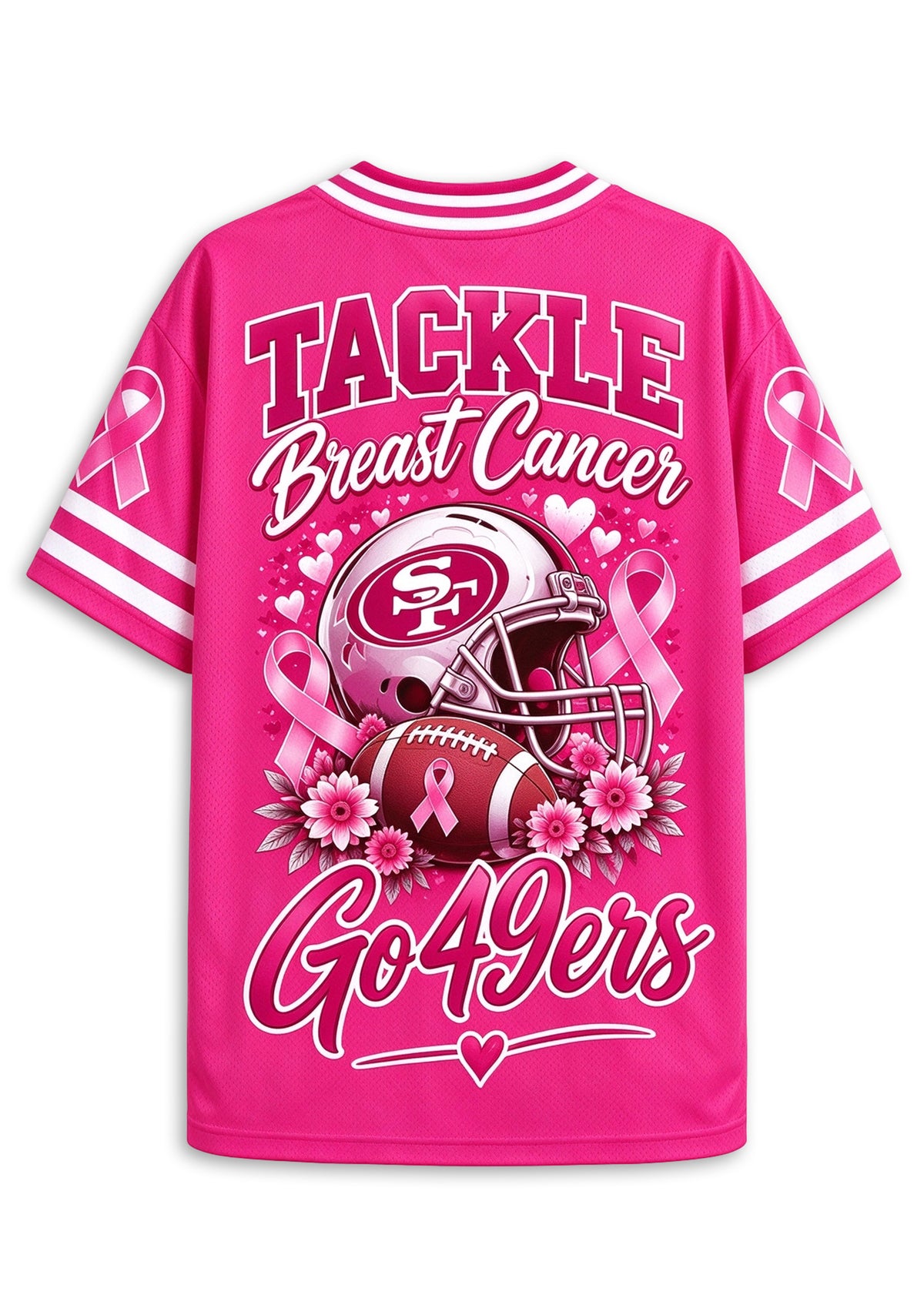 Women San Francisco 49ers Breast Cancer Awareness Pink Football Jersey