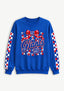 Women's New York Giants Floral Bow Crewneck Sweatshirt