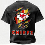 Kansas City Chiefs Printed Unisex 100% Pure Cotton Washed T-Shirt