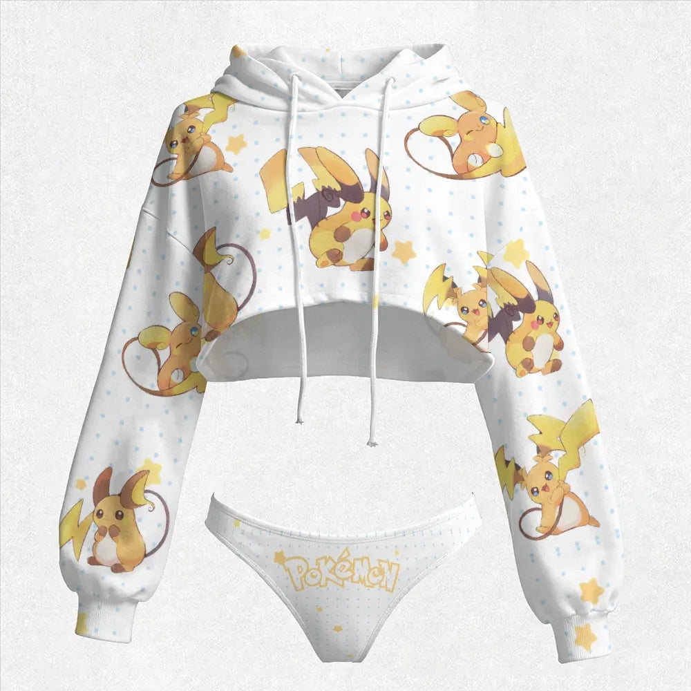 "Pokémon" Women's Hooded Thicken Suit Set