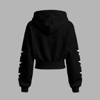 Zip-up hooded jacket and elastic-waist pants set 2609007214