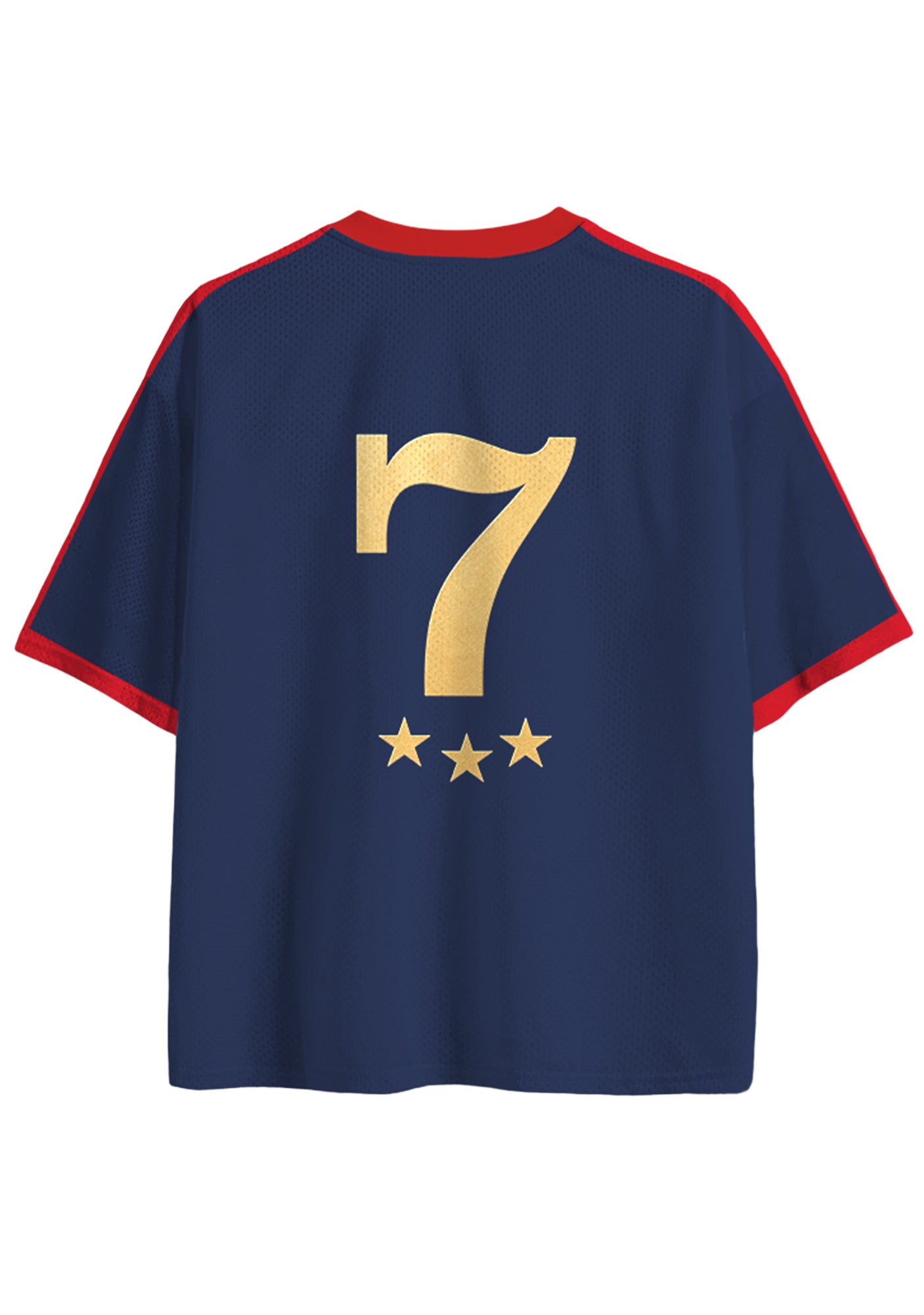 Colombia Gold Letter Oversized Mesh Jersey Shirts Secondary image