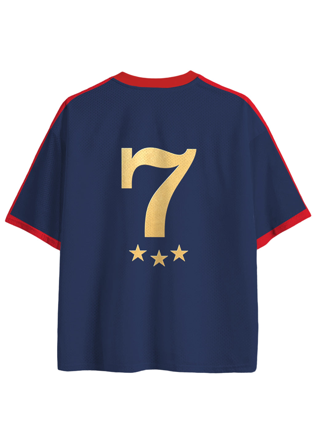 Colombia Gold Letter Oversized Mesh Jersey Shirts