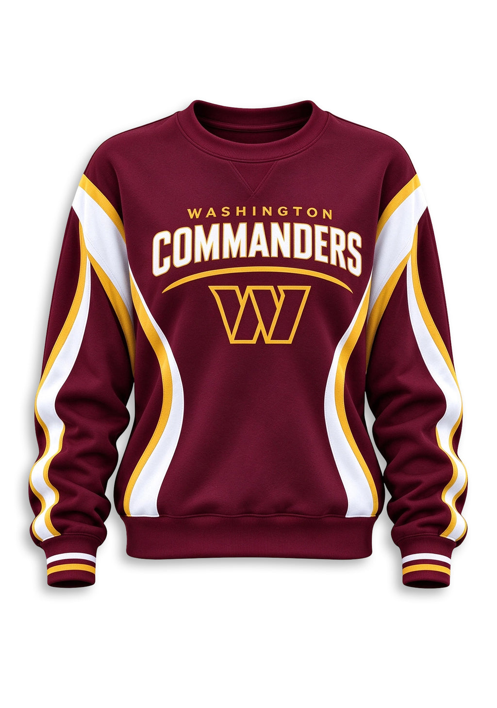 Women's Washington Commanders Crewneck Sweatshirt & Flared Pants 2 Piece Set
