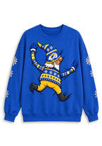 Women's Los Angeles Rams Christmas Gnome Crewneck Sweatshirt