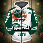 New York Jets 2026 New 3D Graphic Hoodie