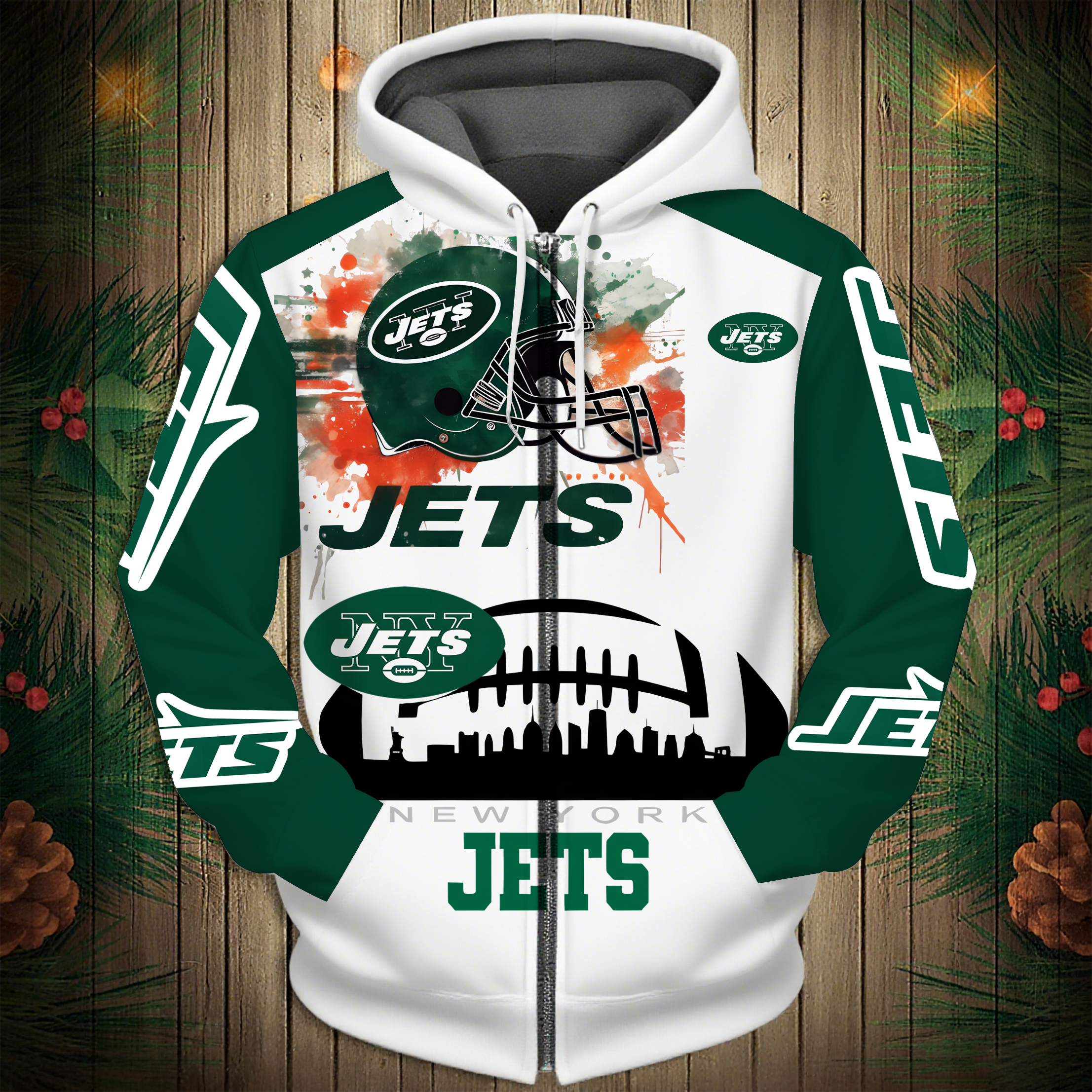New York Jets 2026 New 3D Graphic Hoodie