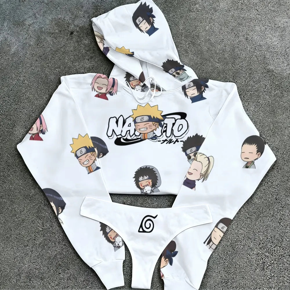 NARUTO Women's Hooded Thicken Suit Set