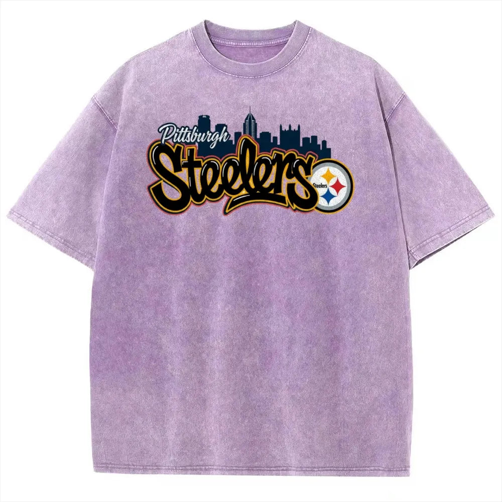 Pittsburgh Steelers Unisex Vintage Washed T-shirt