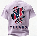 Houston Texans Printed Unisex 100% Pure Cotton Washed T-Shirt