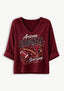 Women Arizona Cardinals Bird Gang Graphic Long Sleeve Game Day Shirt
