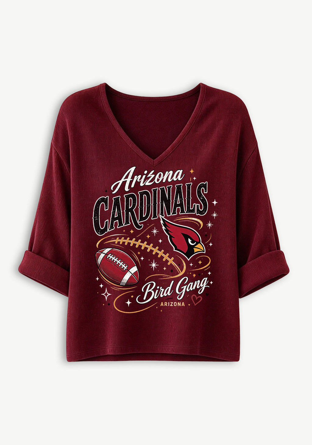 Women Washington Football Team Graphic Long Sleeve Game Day Shirt