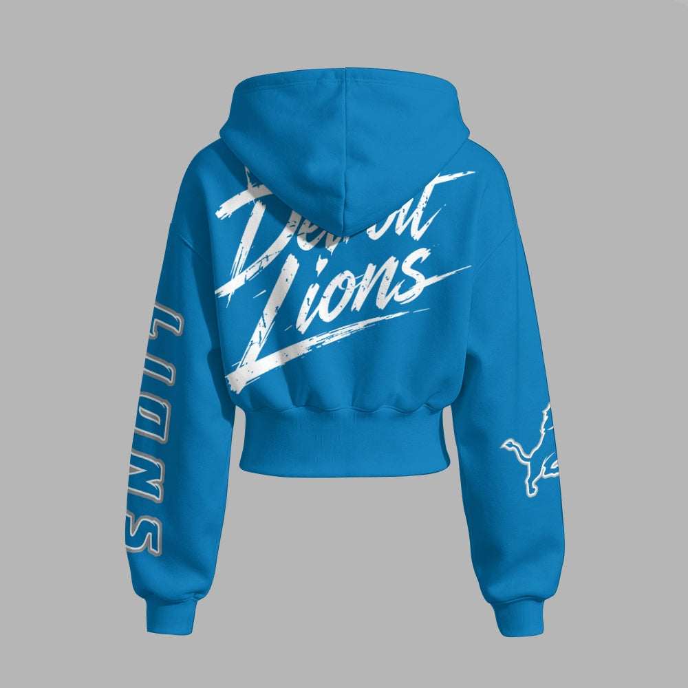 Detroit Lions Zip-up hooded jacket and elastic-waist pants set | NFL