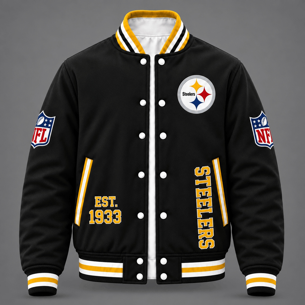 Pittsburgh Steelers EST 1933 Football Team Varsity Jacket