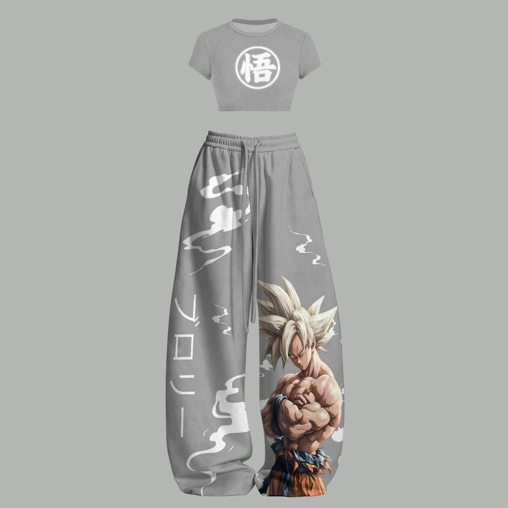 DRAGON BALL Women T-Shirt  & Elasticated Trousers Two-Piece Set