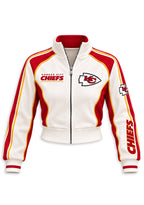 Women's Kansas City Chiefs Cropped Zip Up Track Jacket