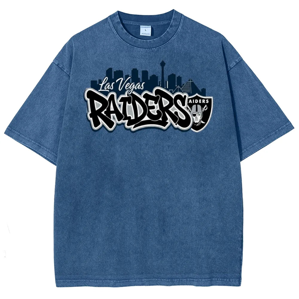 Las Vegas Raiders Unisex Vintage Washed T-shirts