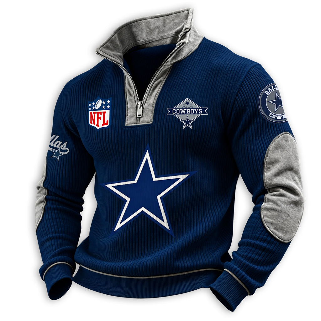 Men’s Dallas Cowboys 1/4 Zip Pullover Sweatshirt