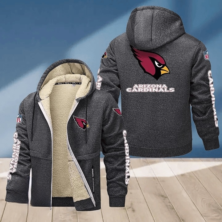 Arizona Cardinals Multicolor Thick Zip-Up Hoodie