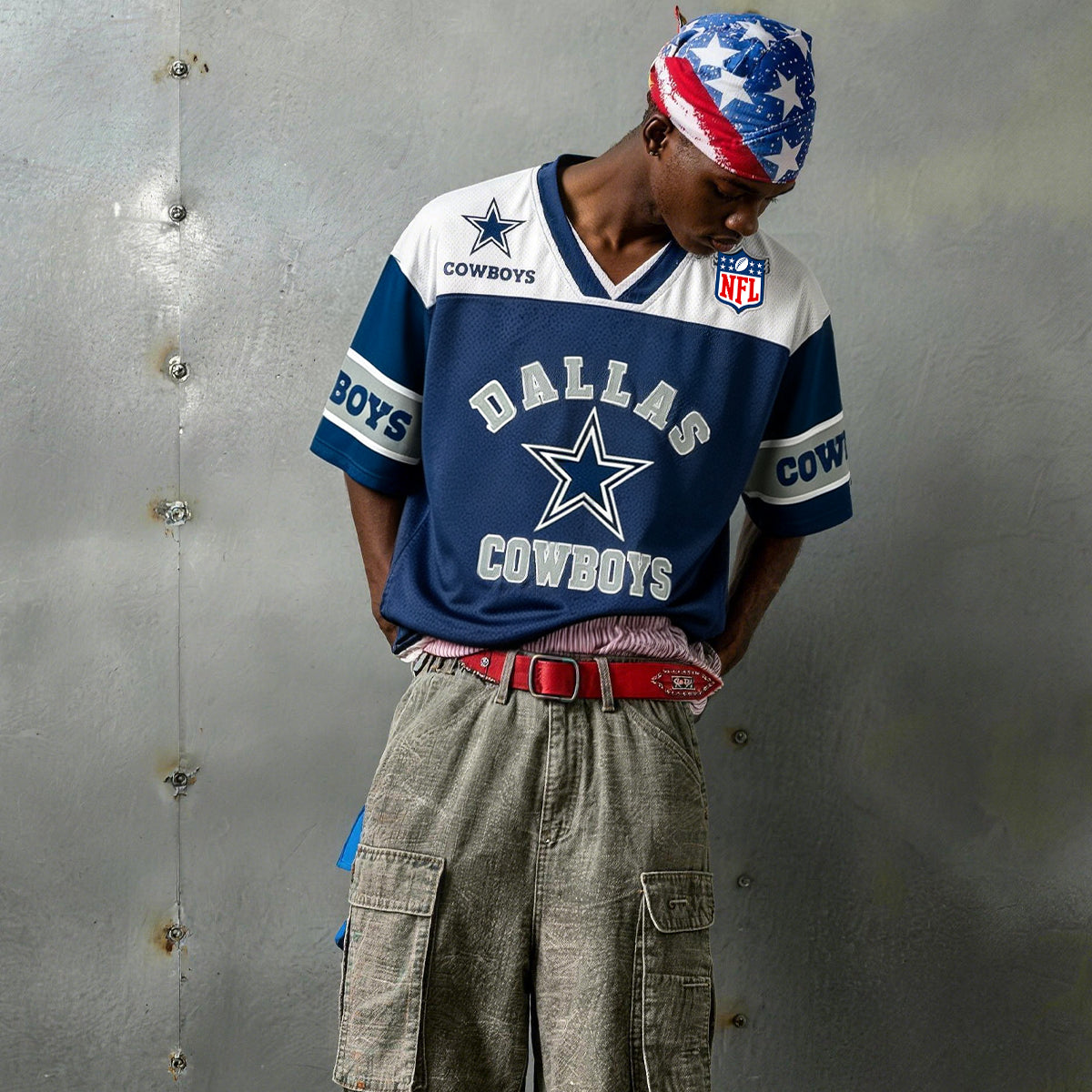 Dallas Cowboys Star & Helmet Graphic Jersey Shirts