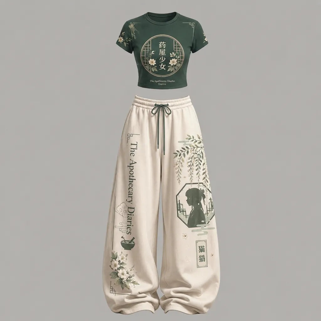The Apothecary Diaries Top & Elasticated Trousers Two-Piece Set