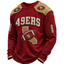 San Francisco 49ers Waffle Knit Long-Sleeve Sweatshirt