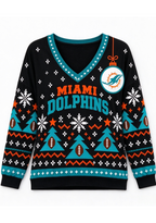 Women’s Miami Dolphins Ugly NFL Christmas Sweatshirt