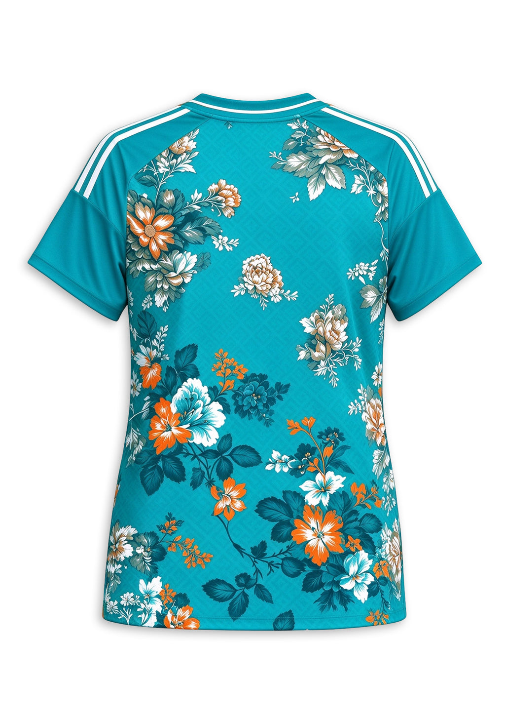 Women's Miami Dolphins Floral V-Neck T Shirt