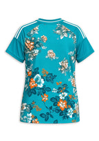 Women's Miami Dolphins Floral V-Neck T Shirt